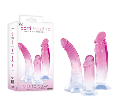 Parti Sapphire 3 In 1 Dong Kit Pink - One Stop Adult Shop