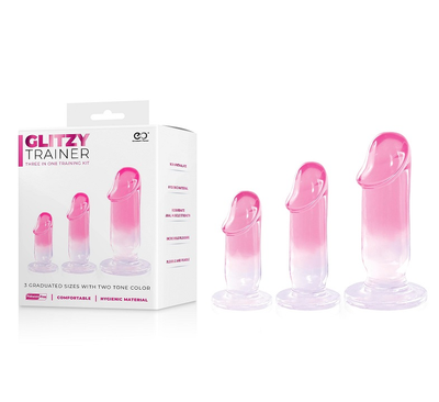 Glitzy Trainer 3 In 1 Dong Kit Pink - One Stop Adult Shop