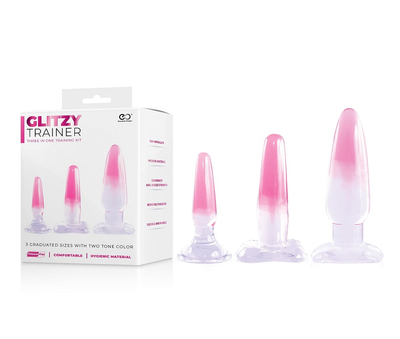 Glitzy Trainer 3 In 1 Dong Mixed Set Pink - One Stop Adult Shop