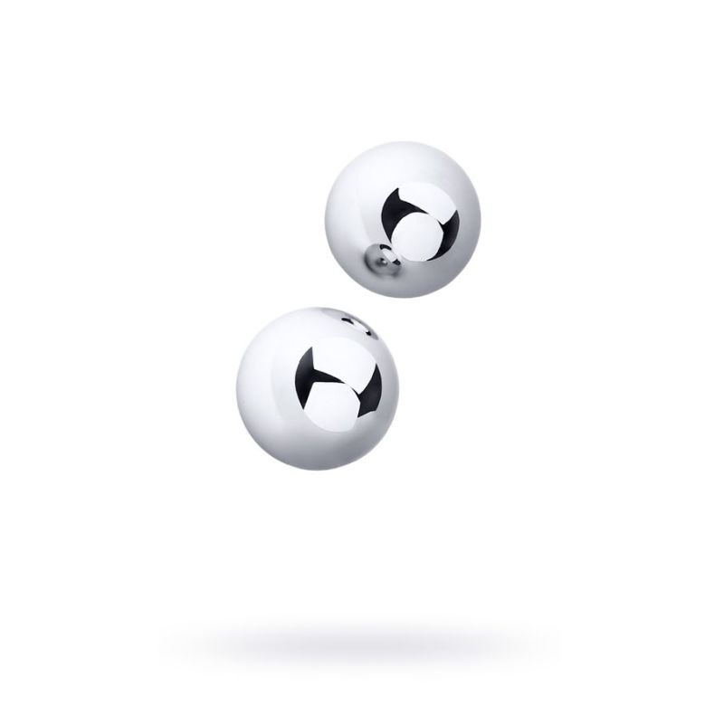 Silver Metal 2 Pc Vaginal Balls 3cm - One Stop Adult Shop