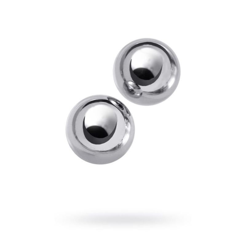 Silver Metal 2 Pc Vaginal Balls 2.5cm - One Stop Adult Shop