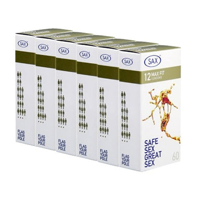 Sax Max Fit 12's 6pk - One Stop Adult Shop