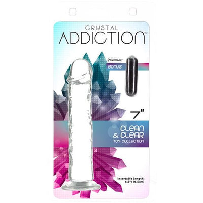 Crystal Dildo Straight 7in Clear - One Stop Adult Shop