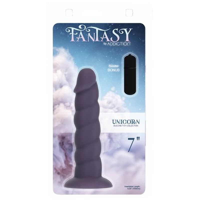 Unicorn Dildo 7in Purple - One Stop Adult Shop