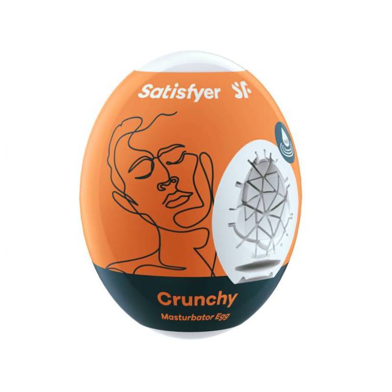 Satisfyer Masturbator Egg Crunchy - One Stop Adult Shop