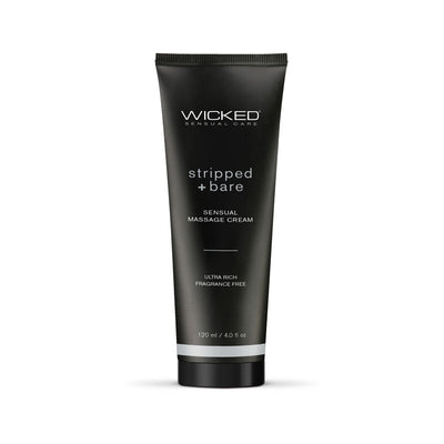 Wicked STRIPPED + BARE Sensual Massage Cream - One Stop Adult Shop