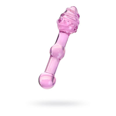 Sexus Glass Dildo Pink 17cm - One Stop Adult Shop