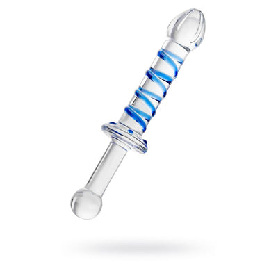 Sexus Glass Dildo Probe w Handle 23cm - One Stop Adult Shop