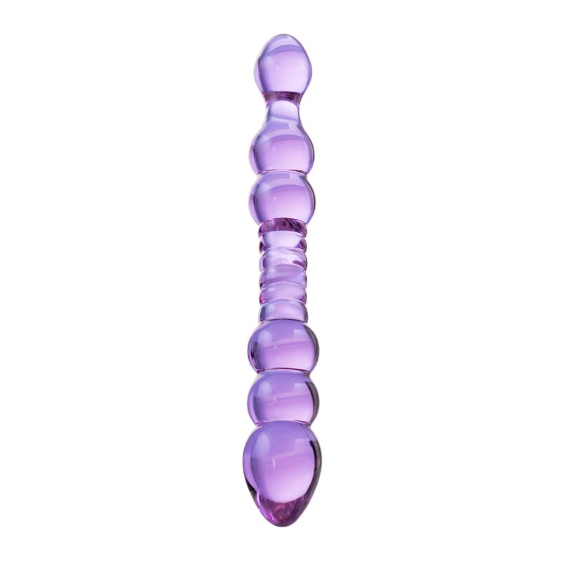 Sexus Glass Dildo Mauve 22.8cm - One Stop Adult Shop