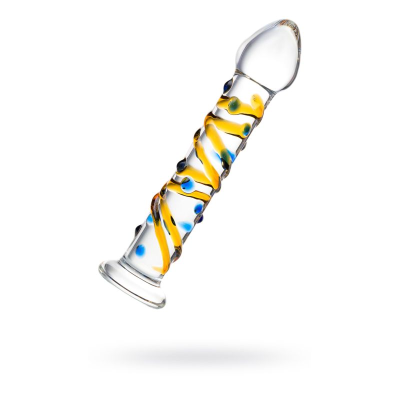 Sexus Glass Dildo Yellow 17.2cm - One Stop Adult Shop