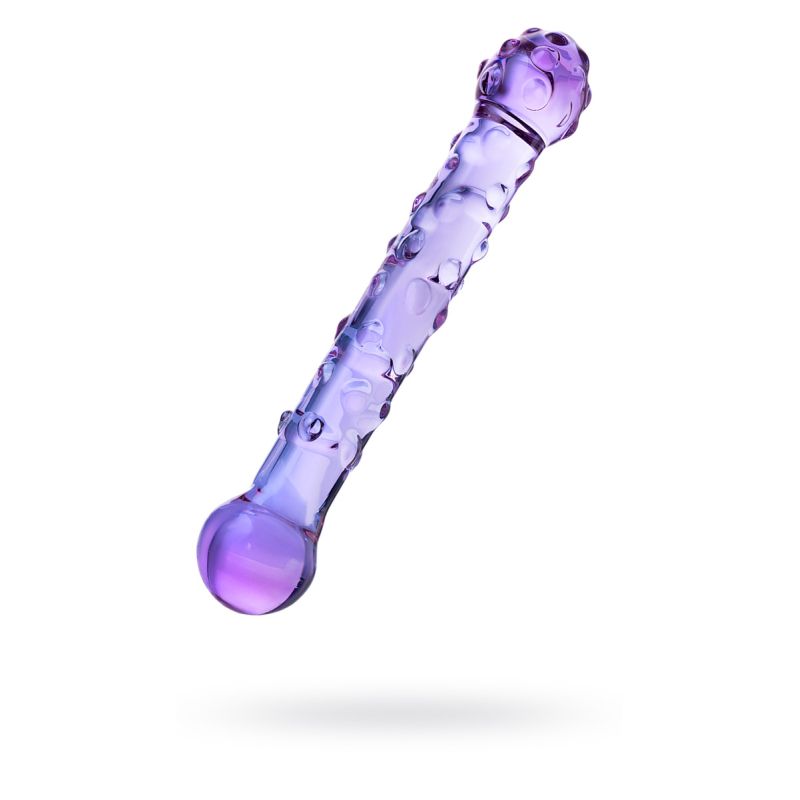 Sexus Glass Dildo Duo Purple 19.6cm - One Stop Adult Shop