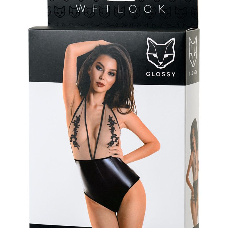 Glossy Wetlook Bodysuit Kiara - One Stop Adult Shop