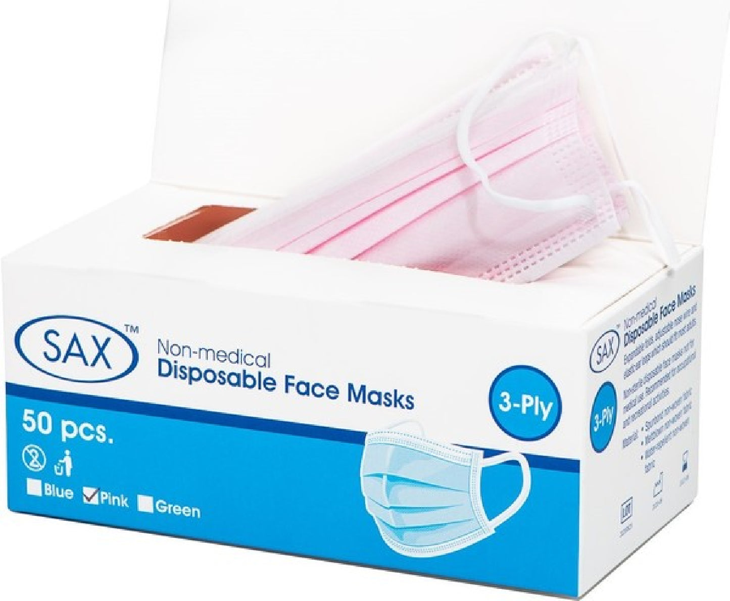 Disposable Face Mask 50pk - One Stop Adult Shop