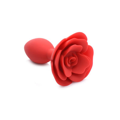 Booty Bloom Silicone Rose Plug Large Red - One Stop Adult Shop