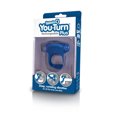 Charged You-Turn 2 Finger Fun Vibe - Blueberry - One Stop Adult Shop