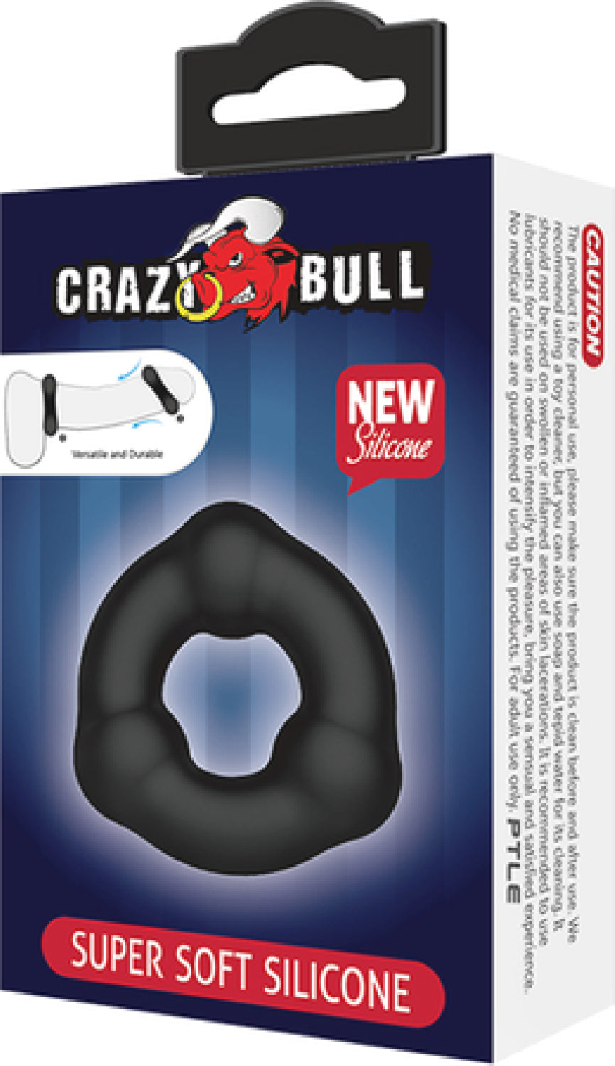 Super Soft Silicone 3 Bead Cockring - One Stop Adult Shop