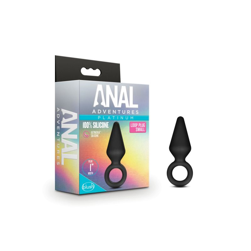 Anal Adventures Platinum Silicone Anal Loop Plug Small - One Stop Adult Shop