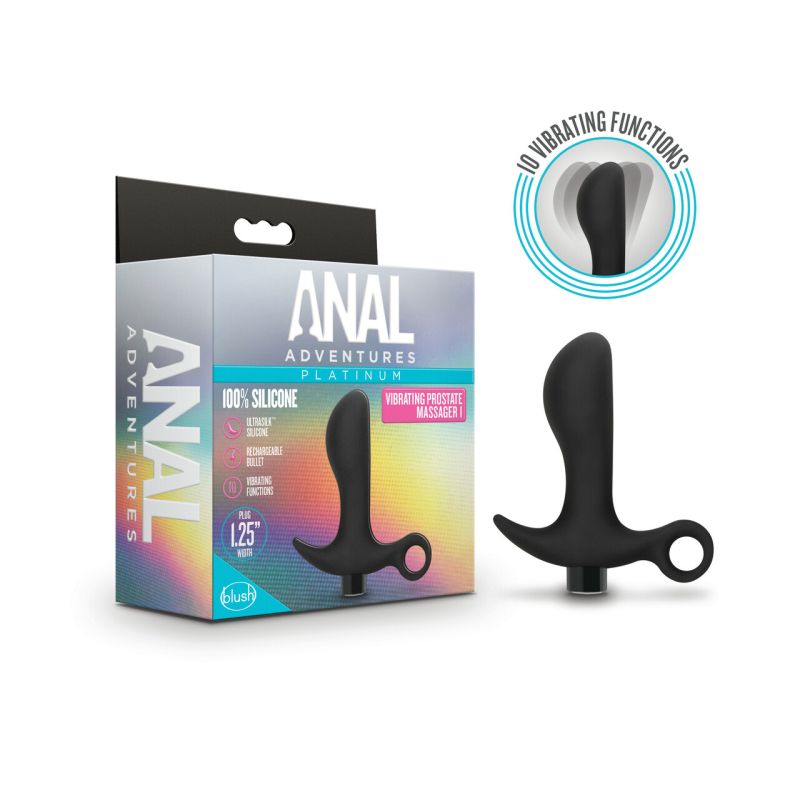 Anal Adventures Platinum Silicone Prostate Massager 01 - One Stop Adult Shop