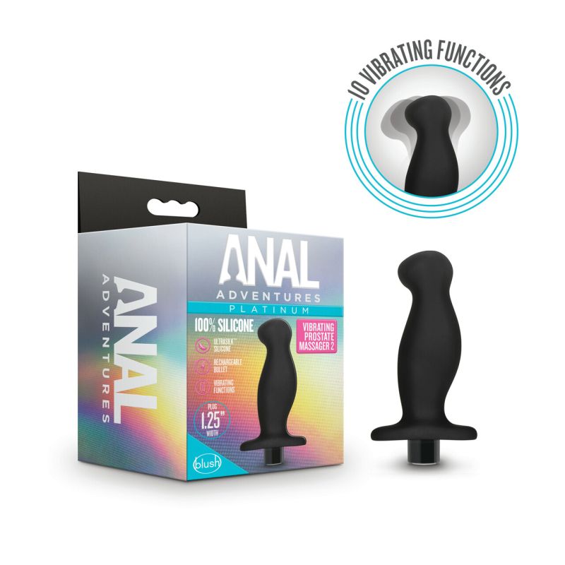 Anal Adventures Platinum Silicone Prostate Massager 02 - One Stop Adult Shop