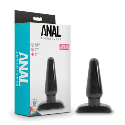 Anal Adventures Basic Anal Plug Medium - One Stop Adult Shop