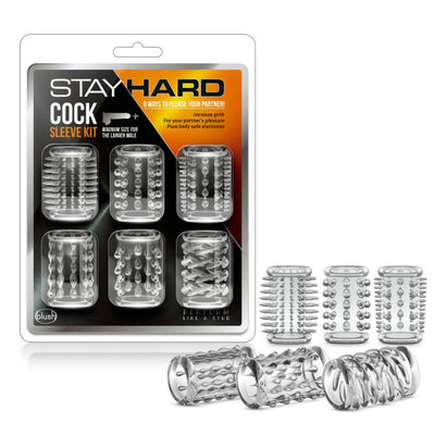 Stay Hard Cock Sleeve Kit Clear - One Stop Adult Shop