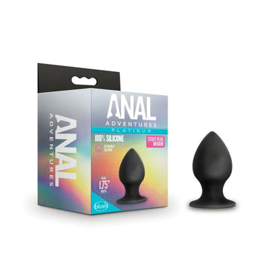 Anal Adventures Platinum Silicone Anal Stout Plug Medium - One Stop Adult Shop