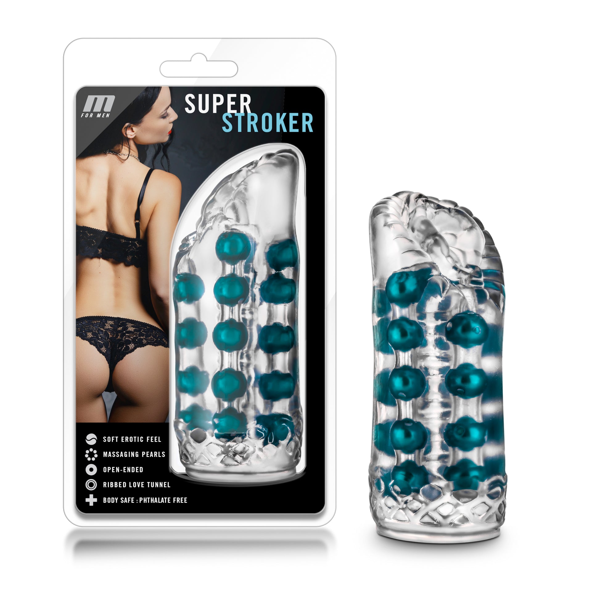 M for Men Super Stroker Clear - One Stop Adult Shop