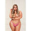 Lace Open Crotch Panty Black - One Stop Adult Shop