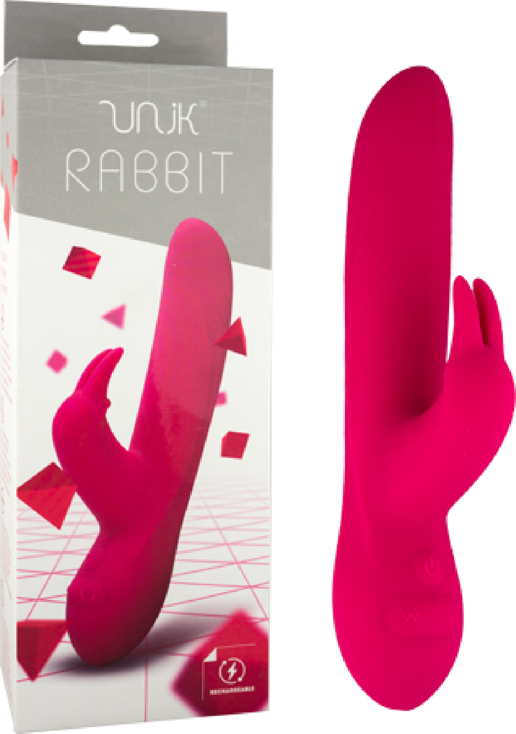 Unik - Rabbit Rechargeable Vibe (Red) - onestopadultshopau