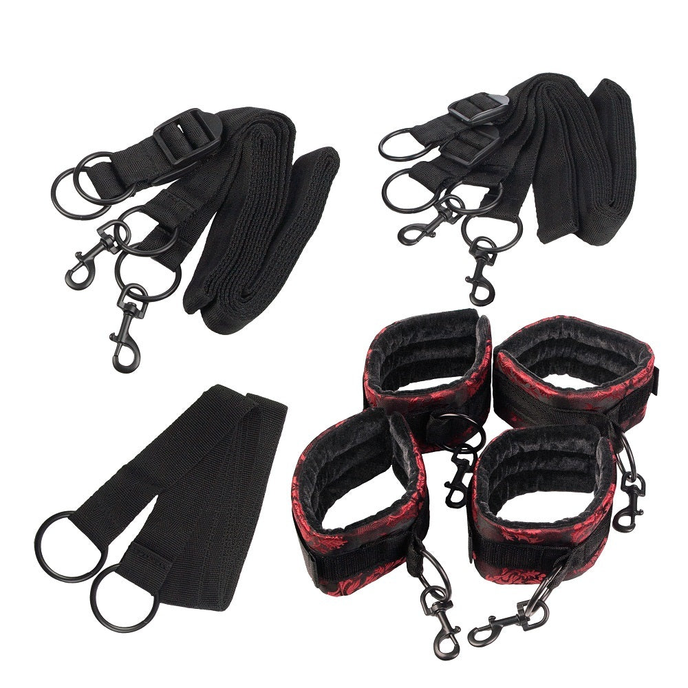 Scandal Bed Restraints Red - One Stop Adult Shop