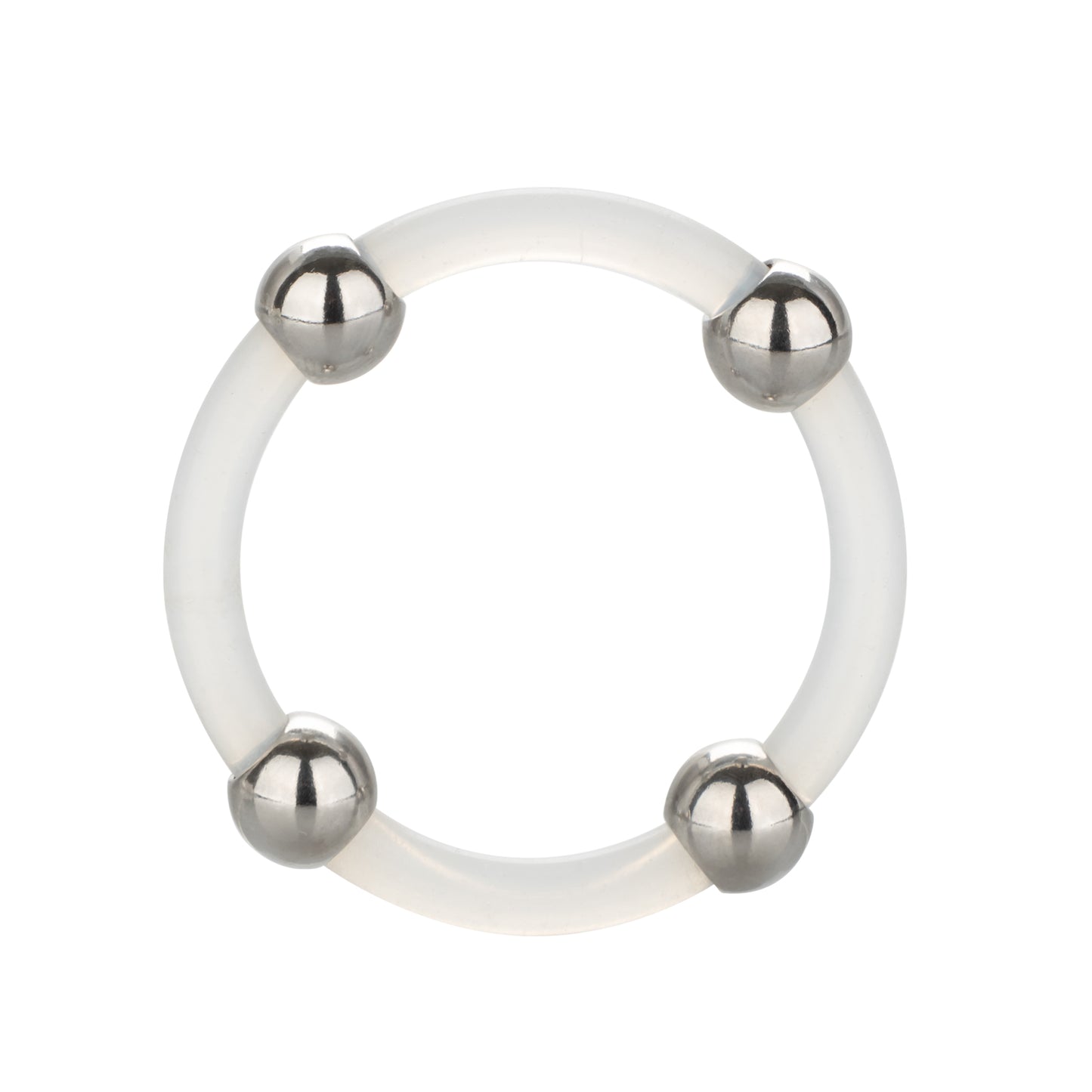 Steel Beaded Silicone Ring - Large - One Stop Adult Shop