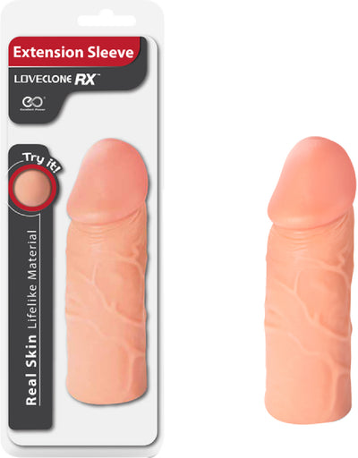 Loveclone RXE 6" Extension Sleeve Flesh - One Stop Adult Shop