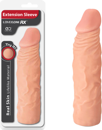 Loveclone RX 8" Extension Sleeve Flesh - One Stop Adult Shop