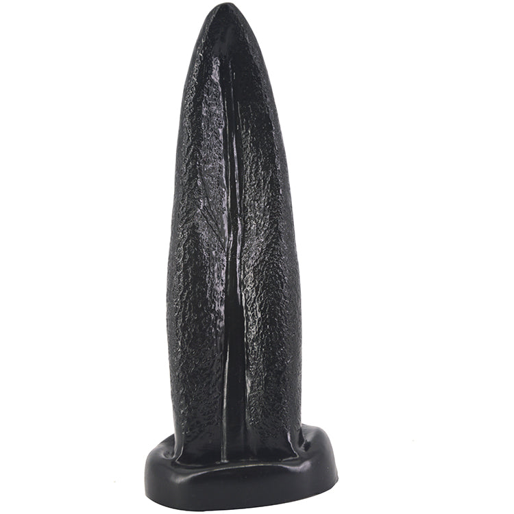 Tongue Shape Anal Plug Black - One Stop Adult Shop