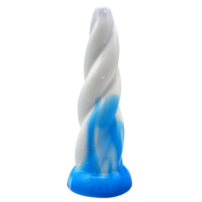 Swirl Dildo Blue/White - One Stop Adult Shop