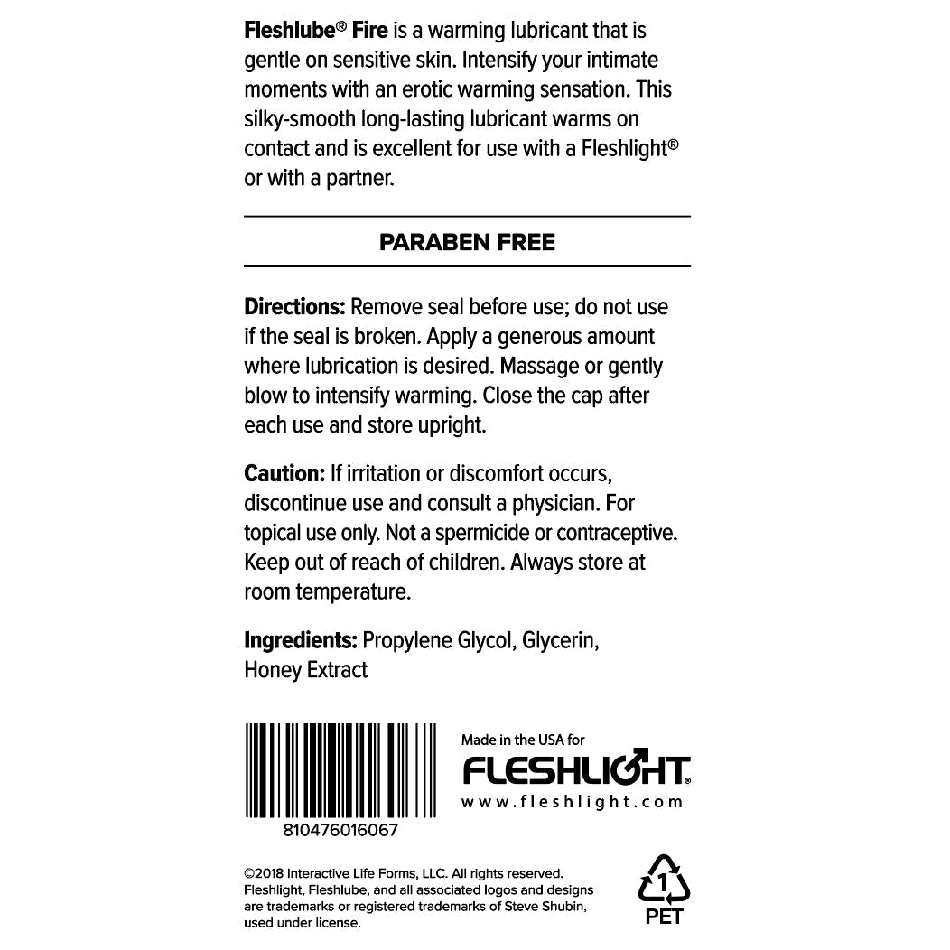 Fleshlube Fire 4oz - One Stop Adult Shop