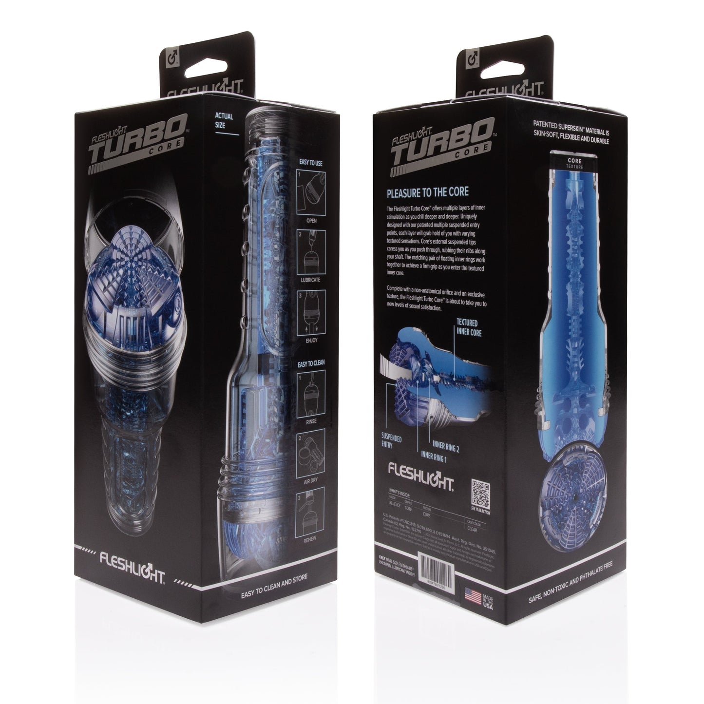 Fleshlight Turbo Core - Blue Ice - One Stop Adult Shop