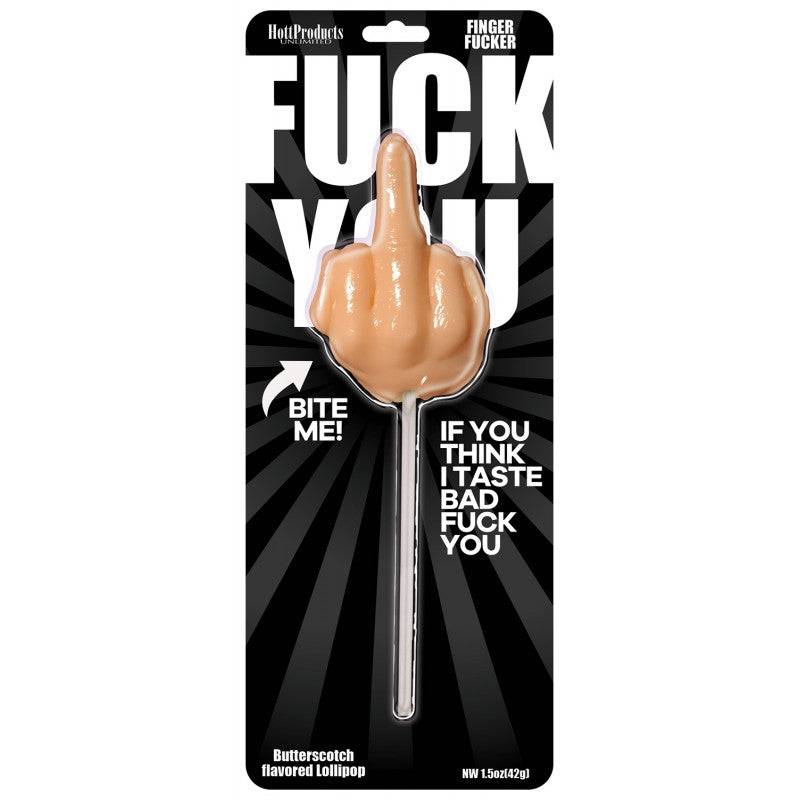 Fuck You Finger Fucker Lollipop - One Stop Adult Shop