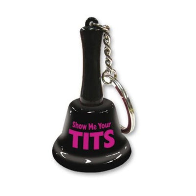 Show Me Your Tits Mini Bell Keychain - One Stop Adult Shop
