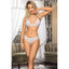 Chantelle 2 Pc Lace Bra & Strap Panty White - One Stop Adult Shop
