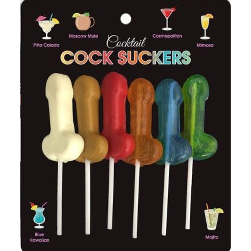 Cocktail Cock Suckers 6 Pc - One Stop Adult Shop