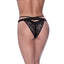 Peek-A-Boo Cheeky Panty Black - One Stop Adult Shop