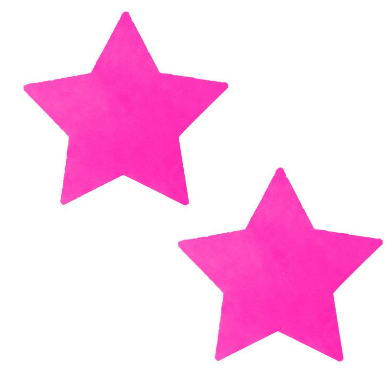 Neon Pink Starburst Starry Night Pasties - One Stop Adult Shop