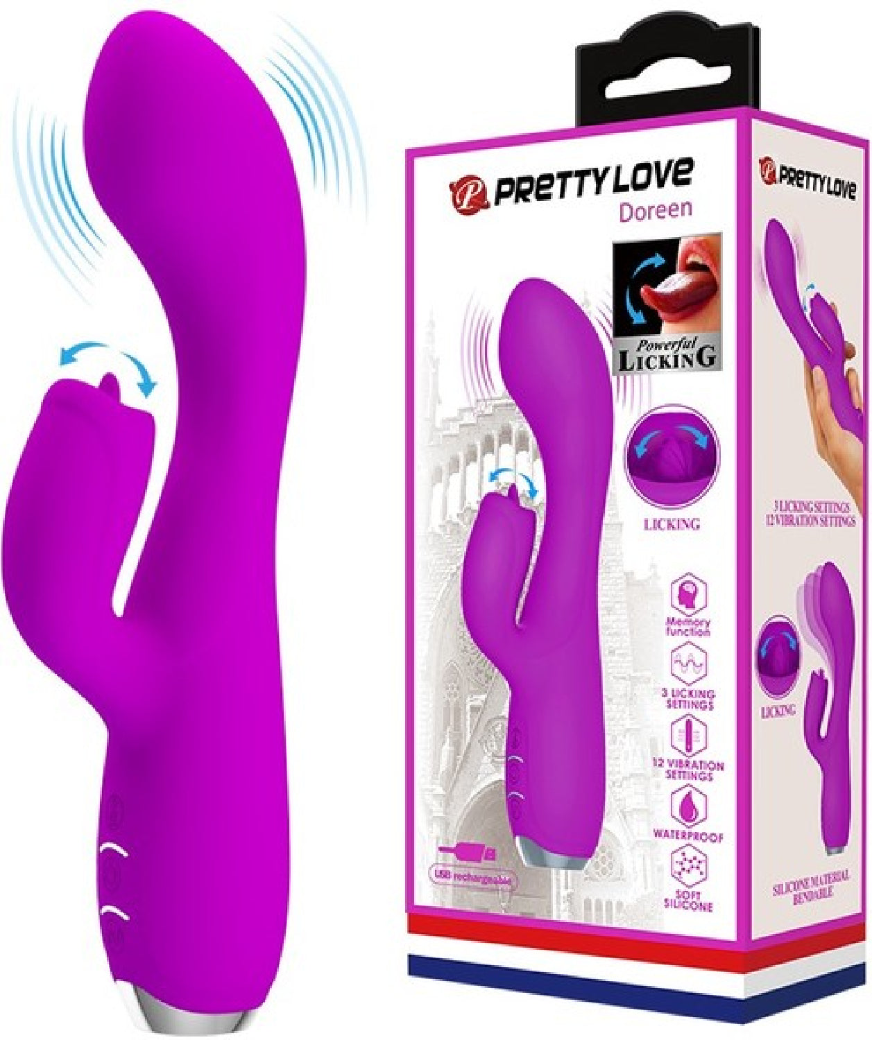 Rechargeable Gloria (Purple) - One Stop Adult Shop