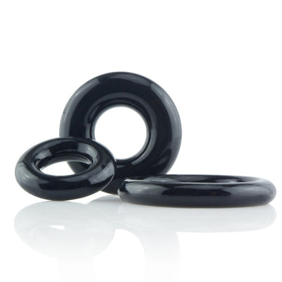 Ring O x3 Black - One Stop Adult Shop