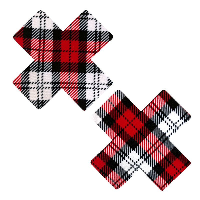 School Girl Plaid X Factor Pasties - One Stop Adult Shop