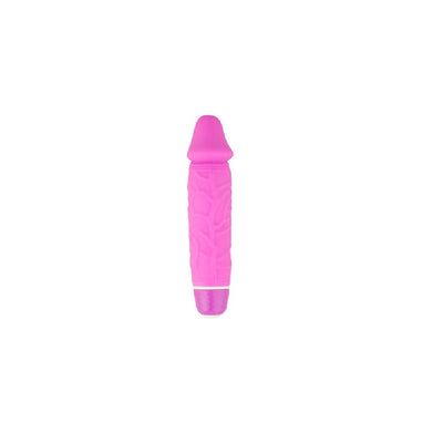 Silicone Classic Mini Pink Thick Veined - One Stop Adult Shop
