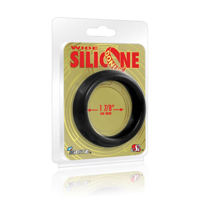 Wide Donut Black Cock Ring 48mm - One Stop Adult Shop