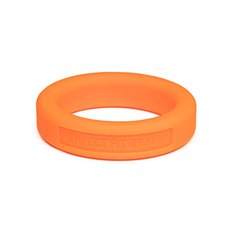 Classic Silicone Medium Stretch Penis Ring 36mm Orange - One Stop Adult Shop