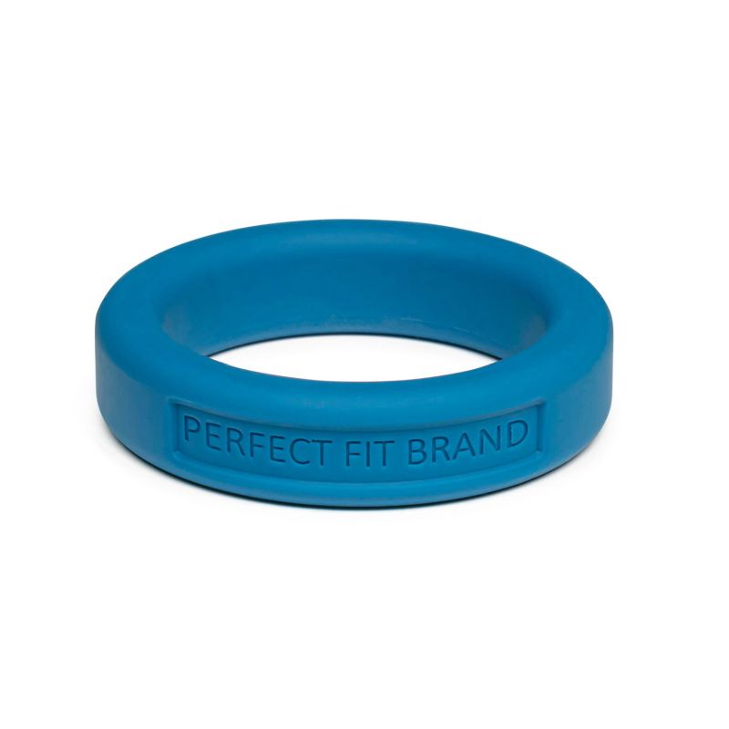 Classic Silicone Medium Stretch Penis Ring 36mm Blue - One Stop Adult Shop